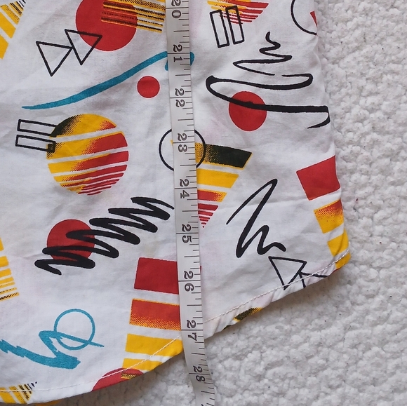 DY JEANS DRYGOODS MENS Medium ABSTRACT SHORT SLEEVE BUTTON UP 100% COTTON - Picture 6 of 8